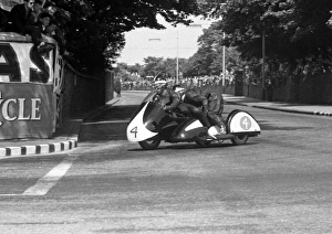Eric Vincent & R W Harding (Norton) 1959 Sidecar TT