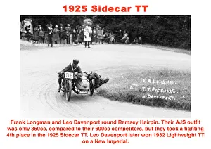 Motorcycle Racing Heritage Prints: EX TT 1925 Sidecar