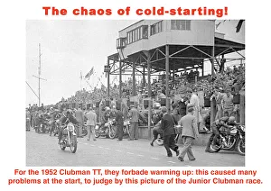 Motorcycle Racing Heritage Prints: EX TT 1952 Chefneux