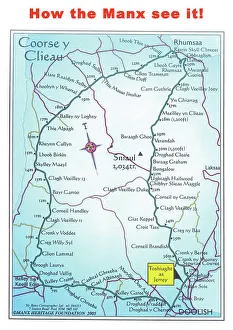The Official TT Course Print in Manx