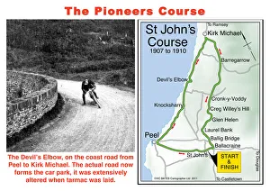 Motorbike Racing Images Prints: EX TT St Johns course