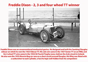 Freddie Dixon - 2, 3 and four-wheel TT winner Freddie Dixon - 2, 3 and four-wheel TT winner