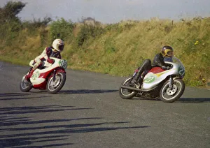 Gary Brain (Yamaha) & John Turner (Honda) 1976 Jurby Road Gary Brain (Yamaha) & John Turner (Honda) 1976 Jurby Road