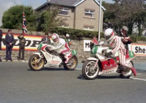 Ian Jones (Yamaha) & John Davies (Padgett spl) 1987 Lightweight Manx Grand Prix Ian Jones (Yamaha) & John Davies (Padgett spl) 1987 Lightweight Manx Grand Prix