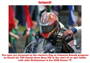 John McGuinness Prints: 2008 Senior TT Print - Cameron Donald at the Start