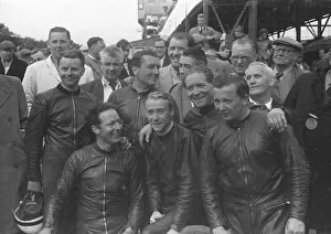 Jules Galliker, Florian Camathias, Fritz Hillebrand, Hans Strauss, Walter Schneider 1957 Sidecar TT Jules Galliker, Florian Camathias, Fritz Hillebrand, Hans Strauss, Walter Schneider 1957 Sidecar TT