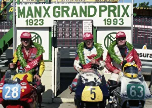 Marc Flynn (Honda) Michael Brown (Kawasaki) Peter Bell (Honda) 1993 Newcomers Manx Grand Prix Marc Flynn (Honda) Michael Brown (Kawasaki) Peter Bell (Honda) 1993 Newcomers Manx Grand Prix