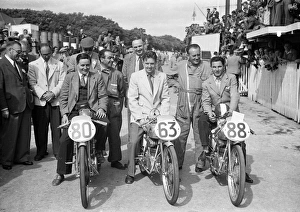 The Mondial team, 1952 Ultra Lightweight TT The Mondial team, 1952 Ultra Lightweight TT
