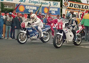Neil Tuxworth (Yamaha) and Martin Birkinshaw (Yamaha) 1988 Production A TT Neil Tuxworth (Yamaha) and Martin Birkinshaw (Yamaha) 1988 Production A TT
