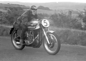 1953 Ulster Grand Prix Print of Harry Turner on Norton