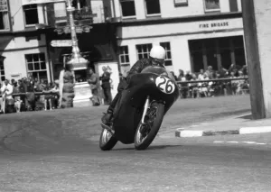 1960 Junior TT Print of John Lewis on Norton