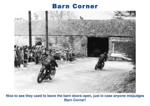 Isle Of Man TT Prints: Barn Corner