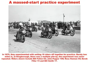 Classic Bike Racing Photos Prints: A massed-start practice experiment
