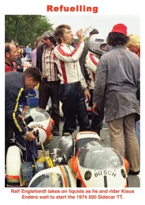 Sidecar Motorcycle Racing Prints: Refuelling