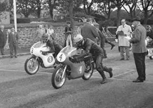 Ray Ashcroft (Yamaha) and Paul Ludlam (Ducati) 1966 Lightweight Manx Grand Prix Ray Ashcroft (Yamaha) and Paul Ludlam (Ducati) 1966 Lightweight Manx Grand Prix