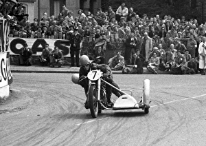 Ted Young & E Milton (Triumph) 1954 Sidecar TT Ted Young & E Milton (Triumph) 1954 Sidecar TT