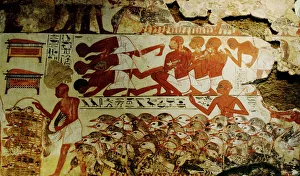 Mural from tomb-chapel of Nebamun at Thebes Egypt. Nebamun was an Ancient Egyptian Mural from tomb-chapel of Nebamun at Thebes Egypt. Nebamun was an Ancient Egyptian