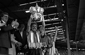 Coventry City captain Brian Kilcline lifts the FA Cup after his teams 3-2 victory Coventry City captain Brian Kilcline lifts the FA Cup after his teams 3-2 victory