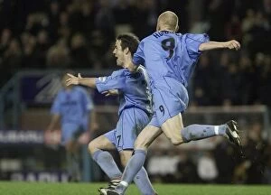 Images Dated 1st December 2001: David Thompson's Thrilling Hat-Trick: Coventry City 3-1 Wimbledon (Highfield Road)