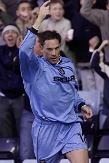 Images Dated 1st December 2001: Lee Mills Scores the Second Goal: Coventry City FC vs. Wimbledon (01-12-2001)