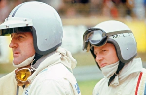 Denny Hulme and Bruce McLaren, racing drivers Denny Hulme and Bruce McLaren, racing drivers