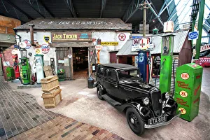 Jack Tuckers garage in National Motor Museum, Beaulieu Jack Tuckers garage in National Motor Museum, Beaulieu