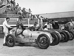 Kaye Petre Austin 7 team Brooklands 1937 Kaye Petre Austin 7 team Brooklands 1937
