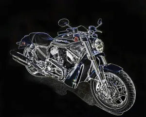 Harley-Davidson Prints: 2005 Harley Davidson VRSCR Street Rod Print