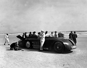 World Land Speed Record Attempt Prints: Sunbeam 1000hp