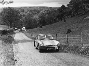 Trevor Wilkinson driving TVR prototype RGS Atlanta bodied saloon, 1954 Morecambe rally Trevor Wilkinson driving TVR prototype RGS Atlanta bodied saloon, 1954 Morecambe rally