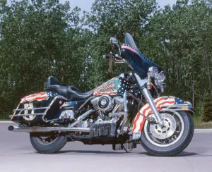 Harley-Davidson Prints: Harley-Davidson Customised Police Special FLHTP Print