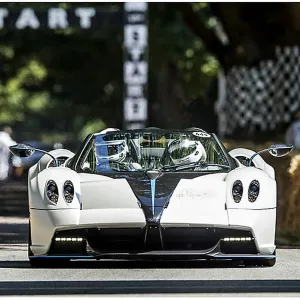 Pagani Huayra Roadster Print - White Pagani Car Photo