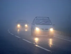 Driving in fog car lights dangerous driving Driving in fog car lights dangerous driving
