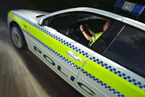 Police car car moving fast driving chase Police car car moving fast driving chase