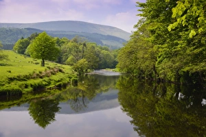 River Hodder Print, Whitewell Landscape