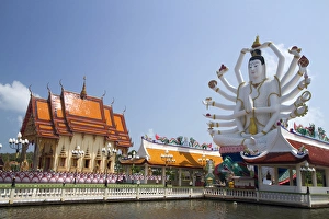 18 arm Buddha statue at Wat Plai Laem temple located on the island of Ko Samui, Thailand 18 arm Buddha statue at Wat Plai Laem temple located on the island of Ko Samui, Thailand