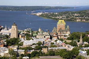 Aerial images of Quebec City from atop the Observatoire de la Capitale, Quebec, Canada Aerial images of Quebec City from atop the Observatoire de la Capitale, Quebec, Canada