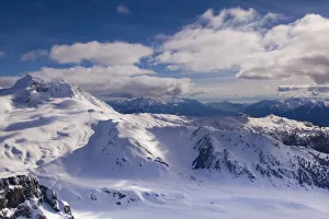 Aerial view with Mount Garibaldi in the foreground, with Howe Sound Aerial view with Mount Garibaldi in the foreground, with Howe Sound