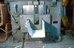 Prints of Aluminum continuous rain gutter machine Images Dated 2005 December: Aluminum Continuous Rain Gutter Machine Print