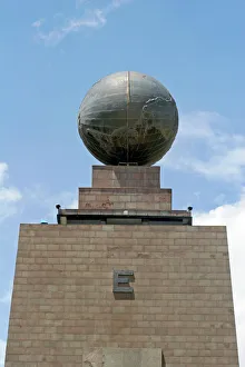Americas, Ecuador, Quito. The Equatorial Monument, near Quito Americas, Ecuador, Quito. The Equatorial Monument, near Quito