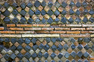 Ancient Roman Stone Wall Background Ostia Antica Ruins Rome Italy Excavation of Ostia Ancient Roman Stone Wall Background Ostia Antica Ruins Rome Italy Excavation of Ostia