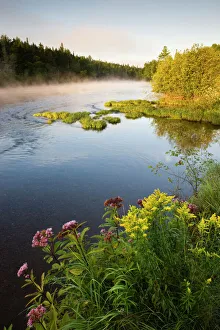 The Androscoggin River Print in Errol, New Hampshire