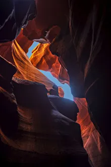 Antelope Canyon, a swirling sandstone slot canyon near Lake Powell in northern Arizona Antelope Canyon, a swirling sandstone slot canyon near Lake Powell in northern Arizona