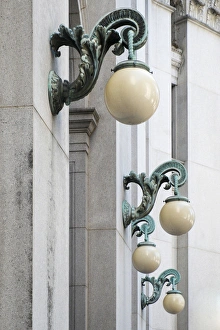 Antique city lamps, New York City, New York, USA Antique city lamps, New York City, New York, USA