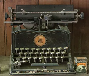 California Ghost Towns Prints: Antique typewriter