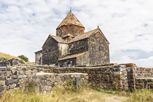 Armenia, Sevan. The church of Surp Arakelots at the Sevanavank Monastery complex on Lake Armenia, Sevan. The church of Surp Arakelots at the Sevanavank Monastery complex on Lake