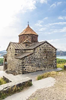 Armenia, Sevan. The church of Surp Astvatsatsin at the Sevanavank Monastery complex Armenia, Sevan. The church of Surp Astvatsatsin at the Sevanavank Monastery complex