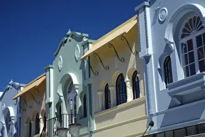 Art deco buildings, New Regent Street, Christchurch, Canterbury, South Island, New Art deco buildings, New Regent Street, Christchurch, Canterbury, South Island, New