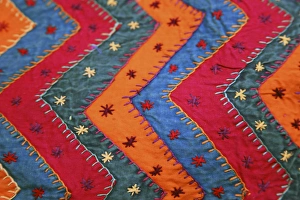 Asia, India. Jaipur. Traditional Indian Textile Asia, India. Jaipur. Traditional Indian Textile