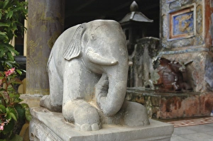 Asia, Vietnam. Carved stone elephant at the Hon Chen Temple, Hue, Thua ThienaAAHue Asia, Vietnam. Carved stone elephant at the Hon Chen Temple, Hue, Thua ThienaAAHue